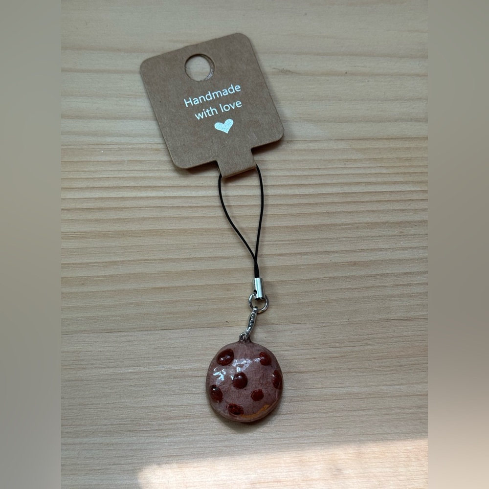 Cookie polymer clay charm
